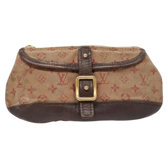 LOUIS VUITTON Monogram Mini Ansophie Pouch Red M92696 LV Auth 121201 - Picture 2 of 16